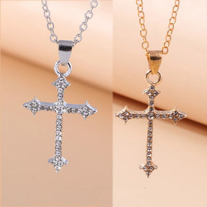 Collier Meilleure Amie Croix Pierres