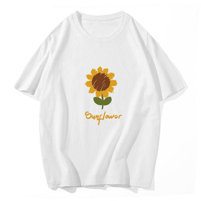T Shirt Couple Tournesol