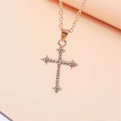 Collier Meilleure Amie Croix Pierres