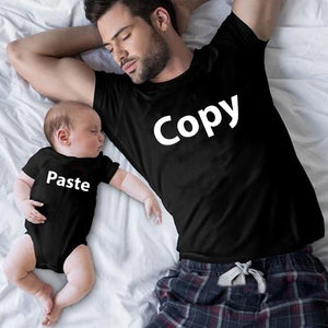 T Shirt Père Fils Copy Paste