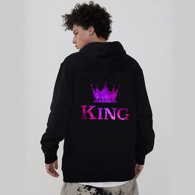 Sweat Couple King Queen Couronne Fluo