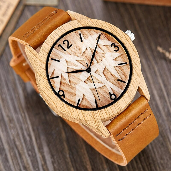 Montre Couple Motif Nature