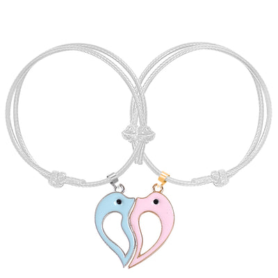 Bracelet Meilleure Amie Coeur Séparable