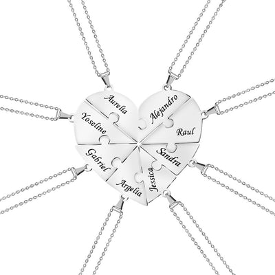 Collier Personnalisé pour 2 à 8 Meilleures Amies