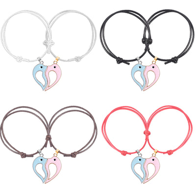 Bracelet Meilleure Amie Coeur Séparable