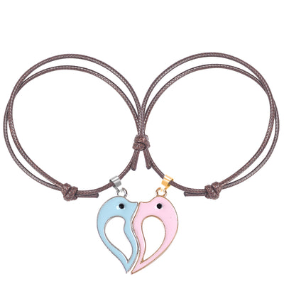 Bracelet Meilleure Amie Coeur Séparable