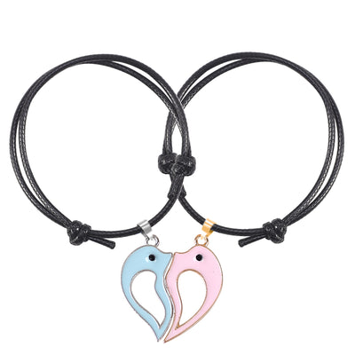 Bracelet Meilleure Amie Coeur Séparable