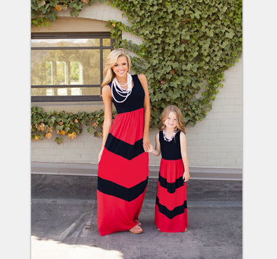 Robe Longue Fille et Maman