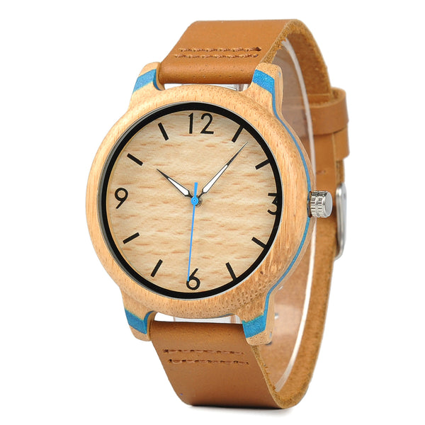 Montre Couple Cadre en Bois