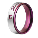 Bague Couple Violette Homme