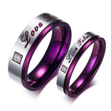 Bague Couple Violette