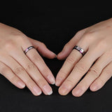 Bague Couple Violette Alliances