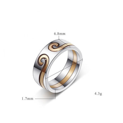 Bague Couple Pour 2 Dimensions