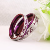 Bague Violette pour Couple