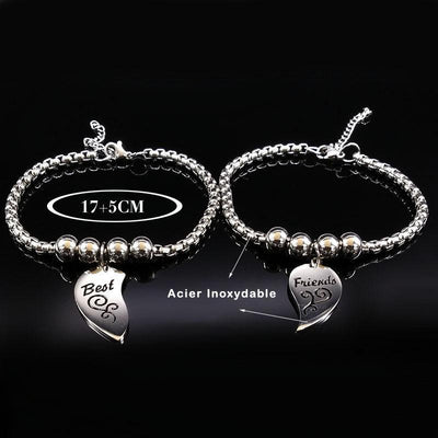Bracelet Ami Best Friends Coeur Caractéristiques - MatchingMood