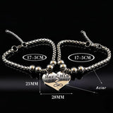 Bracelet Couple Coeur Séparable Dimensions - MatchingMood