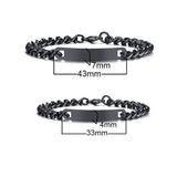 Bracelet Couple Coordonnées GPS Caractéristiques - MatchingMood