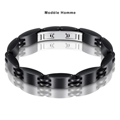Bracelet Couple en Céramique Noir Homme - MatchingMood