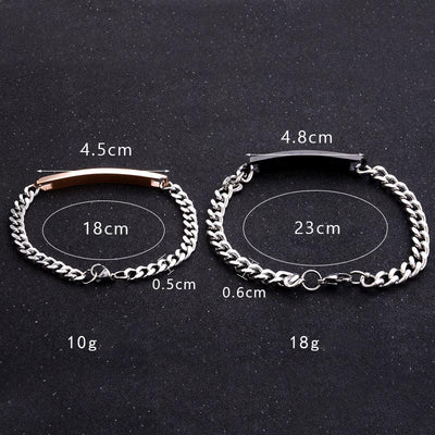 Bracelet Couple King Queen Dimensions - MatchingMood