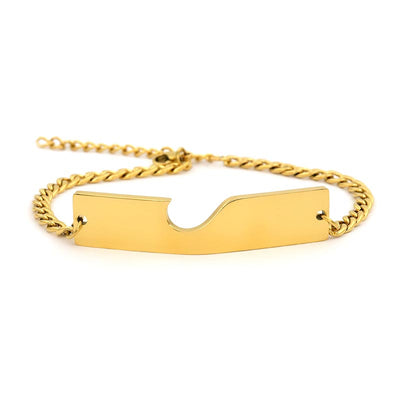 Bracelet Couple à Partager Gourmette Or - MatchingMood