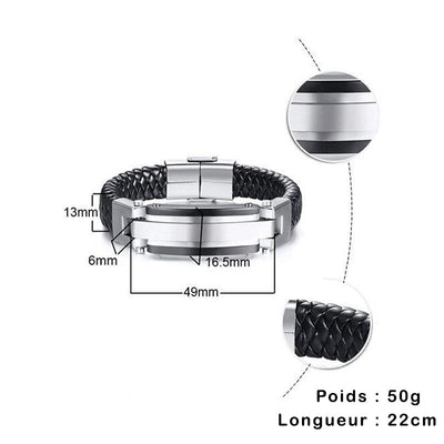 Bracelet d'Amitié Cuir Homme Personnalisable Caractéristiques- MatchingMood