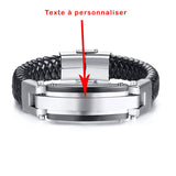 Bracelet Cuir Homme Personnalisable pour BFF - MatchingMood
