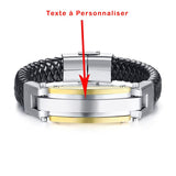 Bracelet Cuir Homme Personnalisable pour Amis  - MatchingMood