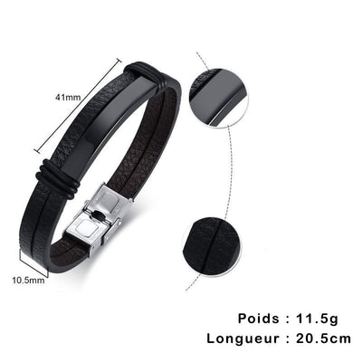 Bracelet d'Amitié Cuir Personnalisé Homme Caractéristiques - MatchingMood