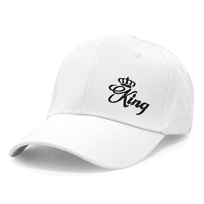 Casquette Couple de Baseball King Blanc