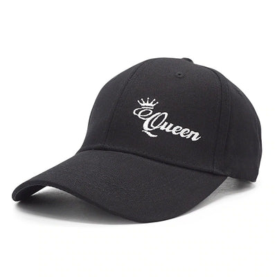 Casquette Couple de Baseball Queen Noir