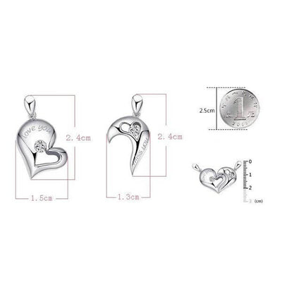 Collier I Love You Argent Massif Caractéristiques