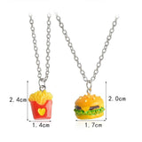 Collier d'Amitié Hamburger Frites Dimensions