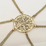 Collier d'Amitié En Forme de Pizza à 6 Doré