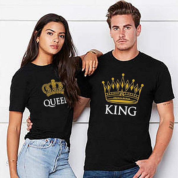 Tee-Shirt Pour Couple King Queen