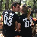 T shirt Couple Bonnie and Clyde