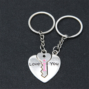 Porte Clé pour Couple Coeur Love