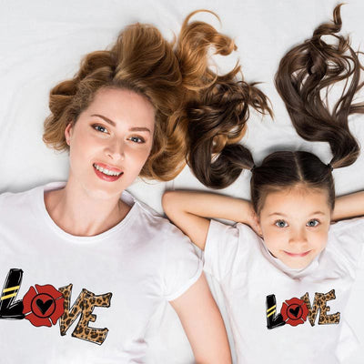 Tee Shirt Pour Mere et Fille LOVE