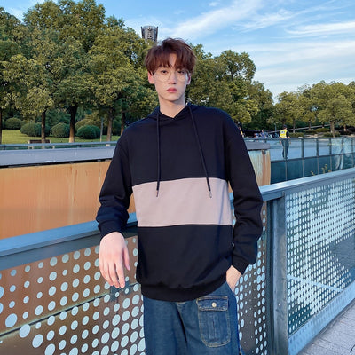 Sweat Couple Capuche Noir Homme - MatchingMood