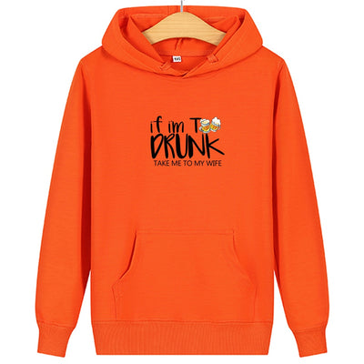 Sweat Couple Alcool Homme Orange