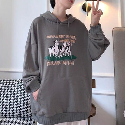 Sweat à Capuche Pour Couple Oversize