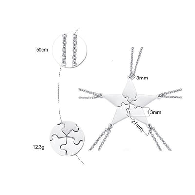 Collier d'Amitié Prénom Personnalisé Caractéristiques
