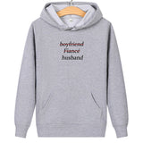 Sweat Shirt Couple Boyfriend Fiancé Husband Gris