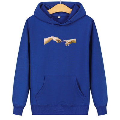 Sweat Couple Main dans la Main - Doigts Bleu