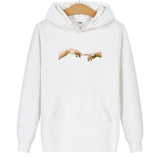 Sweat Couple Main dans la Main - Doigts Blanc