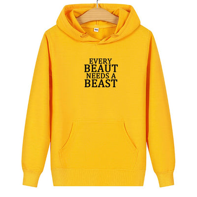 Sweat Beauty Beast Couple - Every Beauty Needs A Beast Jaune