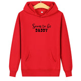 Sweat Couple Bientôt Parents Papa Rouge