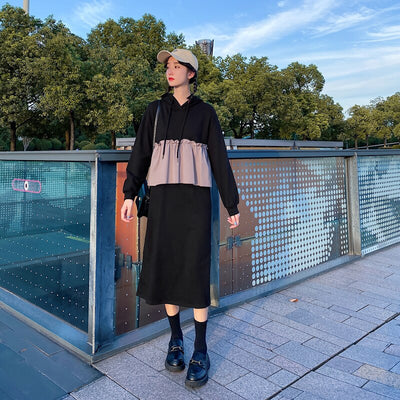 Sweat Couple Capuche Noir Femme - MatchingMood