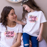 T Shirt Mere Fille Best Mom Best Baby - MatchinMood