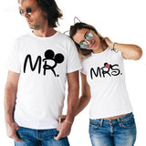 Tee-Shirt Couple Mr Mrs Mickey