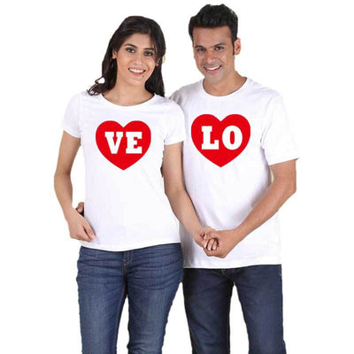 T-Shirt Love Avec Un Cœur blanc